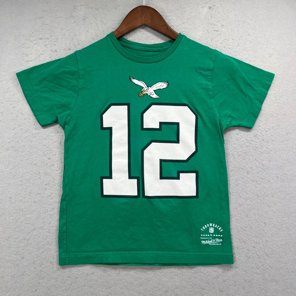 Randall Cunningham Philadelphia Eagles Mitchell Ness Youth S Green Throwback Tee